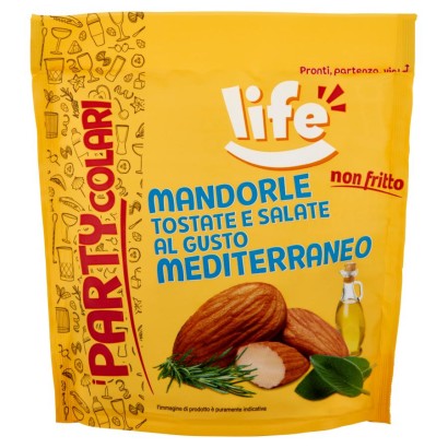 Mandorle Tostate e Salate gusto Mediterraneo PARTYcolari 125g