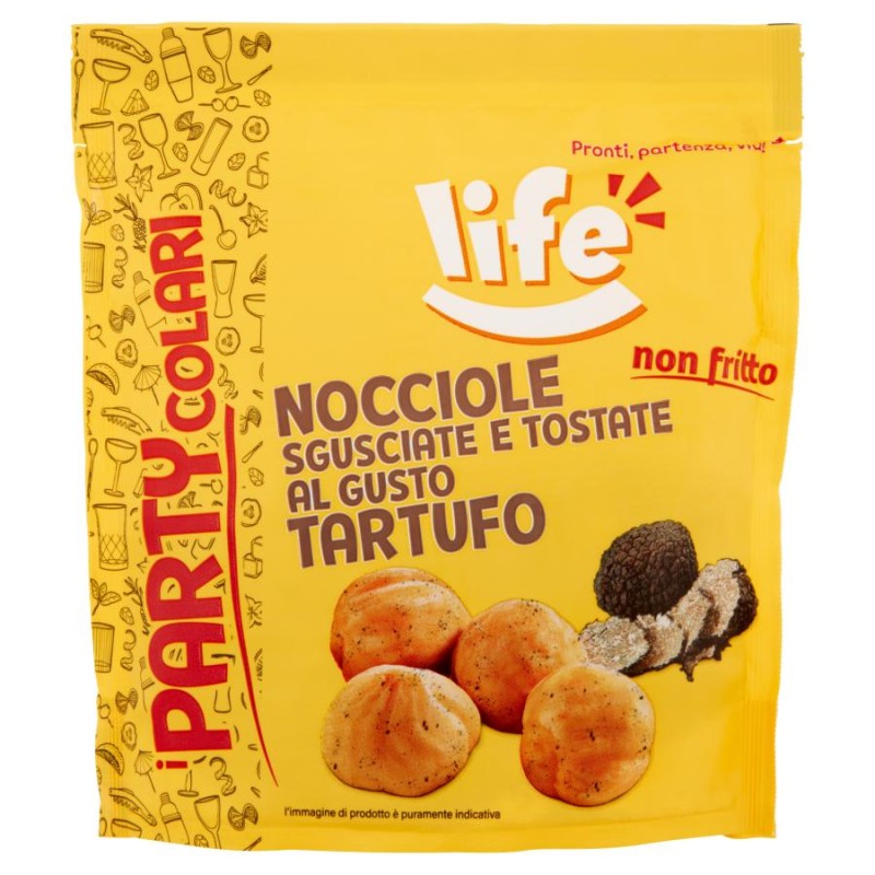 Nocciole Sgusciate e Tostate gusto Tartufo PARTYcolari Life gr.90