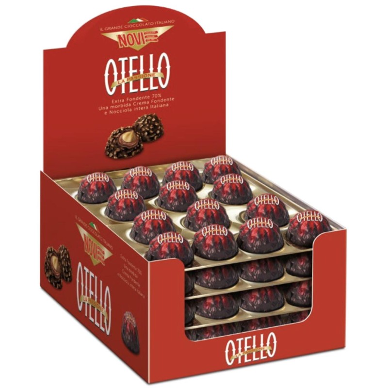 Otello Novi Praline di Cioccolato Extra Fondente 70% Expo da 56 pezzi