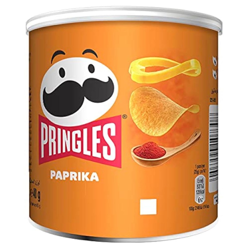 Pringles 12 Tubi Patatine al gusto Paprika da 40 grammi