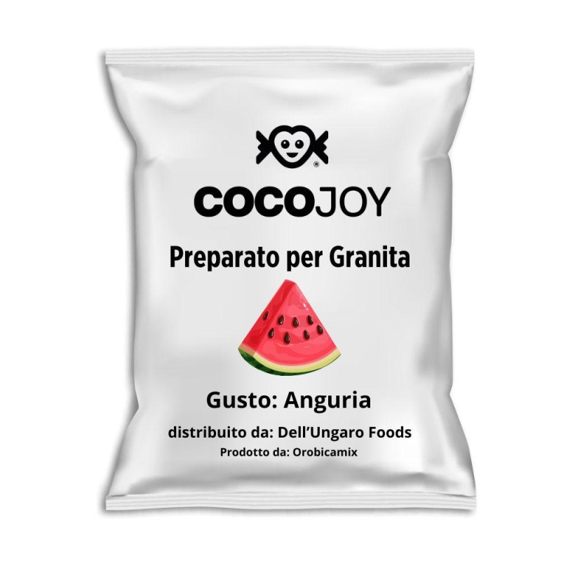 Cocojoy Preparato in Polvere per Granita al Gusto Anguria Busta da 700 gr Senza Glutine