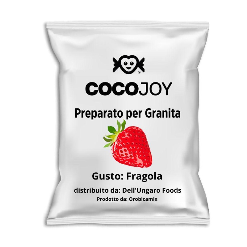 Cocojoy Preparato in Polvere per Granita al Gusto Fragola Blu Busta da 620 gr Senza Glutine