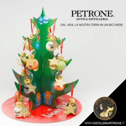 Albero Di Natale con Palline di Crema Liquore 17% Petrone cl.5x16