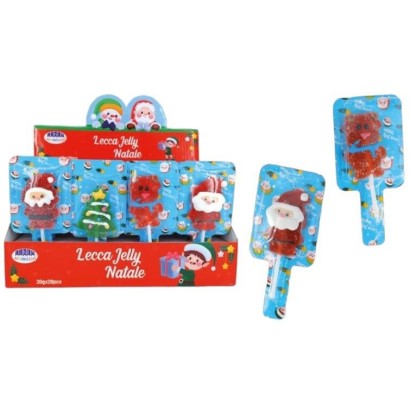 Rossini's Lecca Lecca Jelly Natale Gusto frutta Espositore da 28pz da 20gr