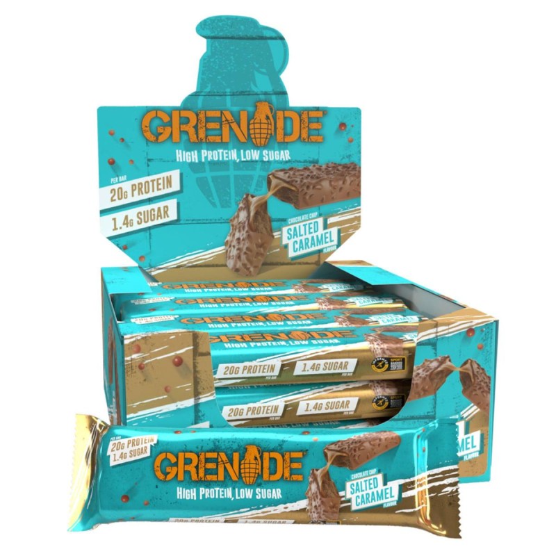 Grenade Barretta Proteica con Caramello Salato 12x60g