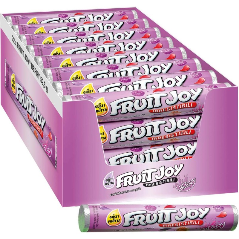 Nestle' Fruit Joy Tutti i Frutti Caramelle Gommose Vegan Friendly 32 tubi da 50 grammi