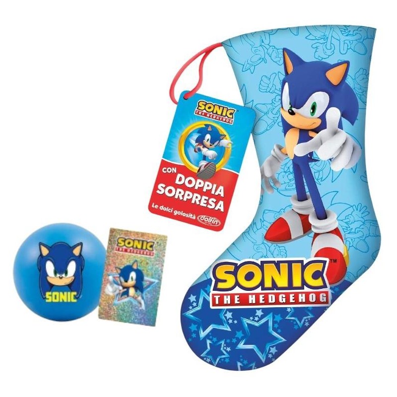 Maxi Calza Befana Sonic con Dolci gr.235 Dolfin