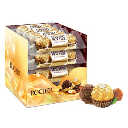 Ferrero Rocher Cioccolatini Ripieno Nocciola Espositore da 48 pz