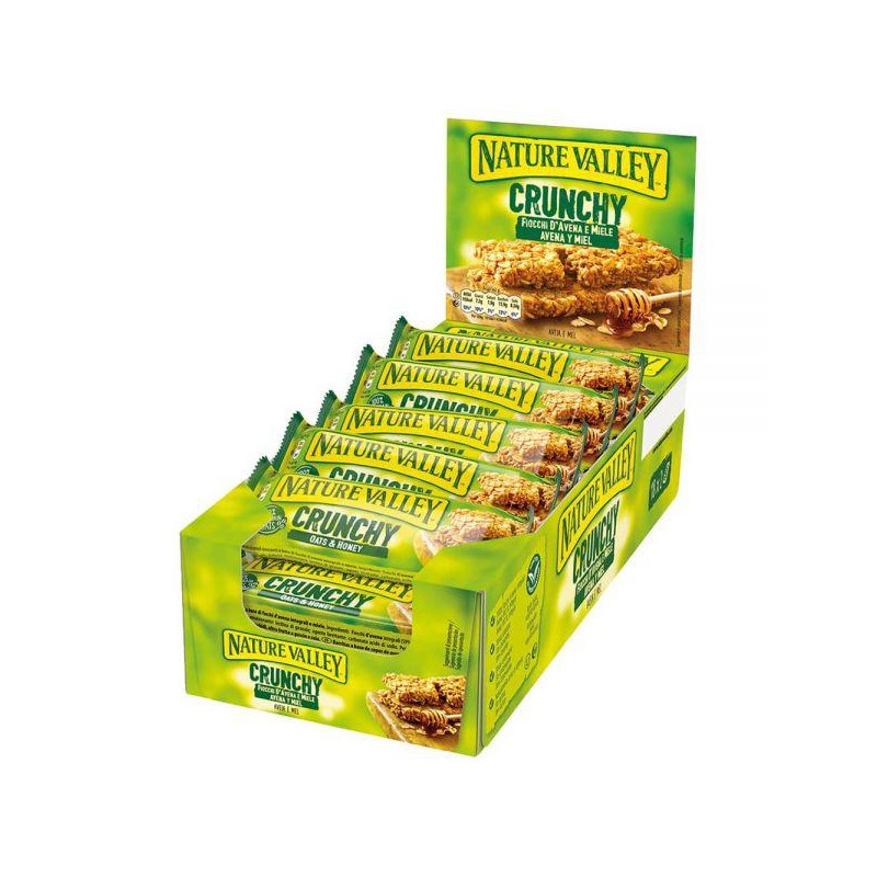 Nature Valley Crunchy Barrette Fiocchi d' Avena e Miele 36 pz (18x2)