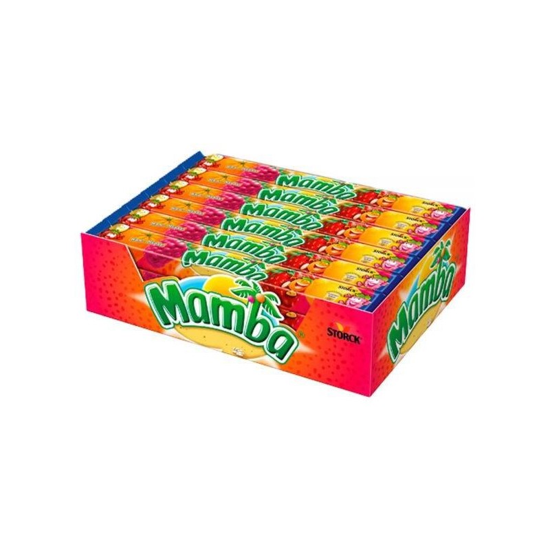 Mamba Chewy Fun Caramelle Frutta Mega Stick 24 x 106gr