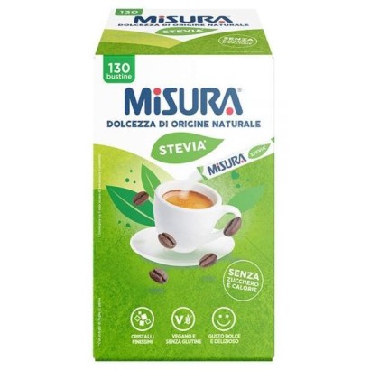 Misura Stevia Dolcificante Senza Zucchero e Calorie Box da 130 Bustine