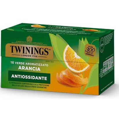 Twinings Te' Verde Aromatizzato Arancia Confezione da 25 Filtri