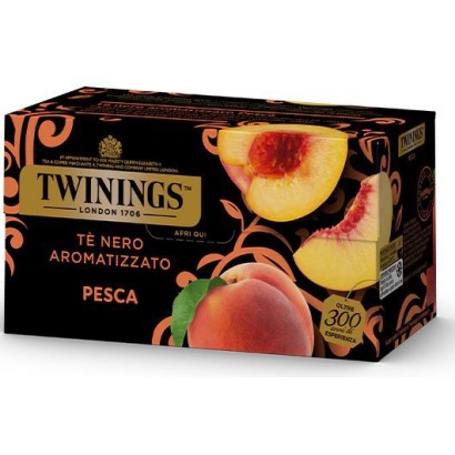 Twinings Te' Nero Aromatizzato Pesca Confezione da 25 Filtri