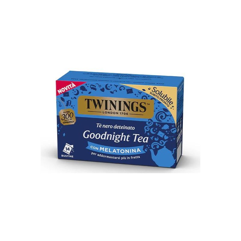 Twinings Te' Nero Deteinato Goodnight con Melatonina Confezione da 14 Bustine