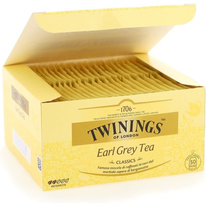 Twinings Earl Grey Tea Classic Confezione da 50 Filtri