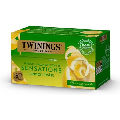 Twinings Infuso Aromatizzato Sensations Lemon Twist Confezione da 20 Filtri