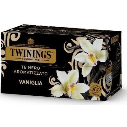 Twinings Te' Nero Aromatizzato Vaniglia Confezione da 25 Filtri