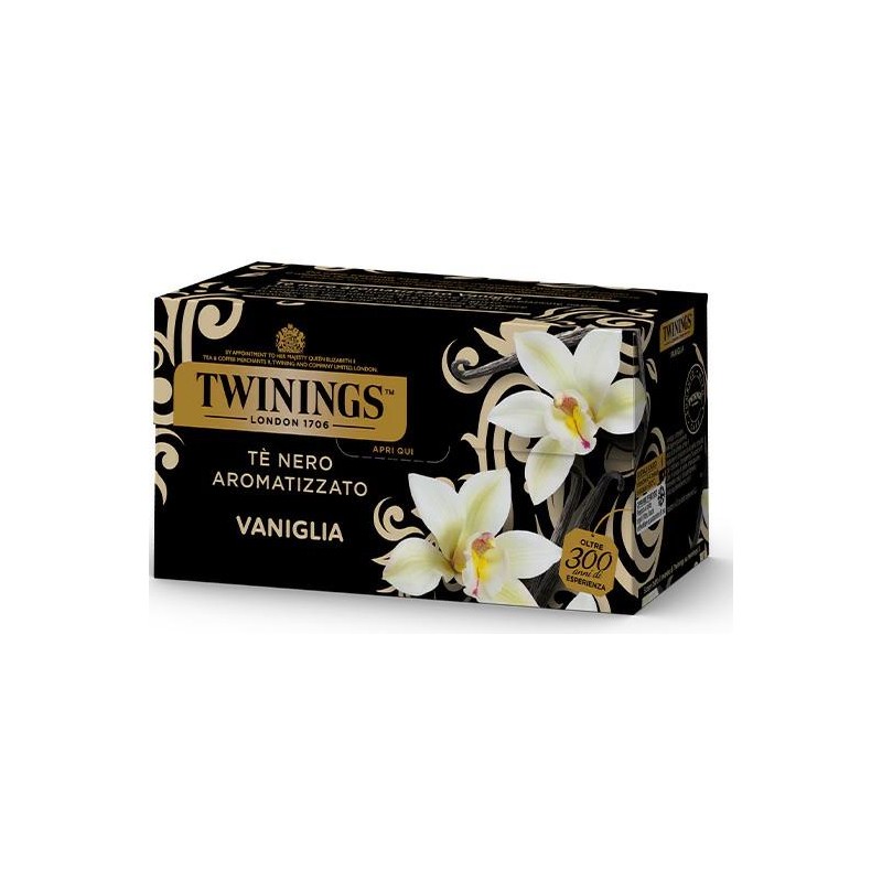 Twinings Te' Nero Aromatizzato Vaniglia Confezione da 25 Filtri