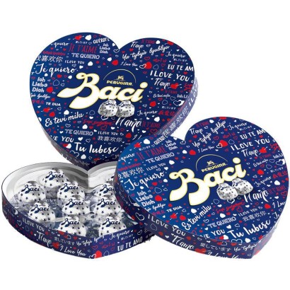 Baci Perugina Scatola Cuori Ti Amo in Tutte Le Lingue del Mondo 150gr