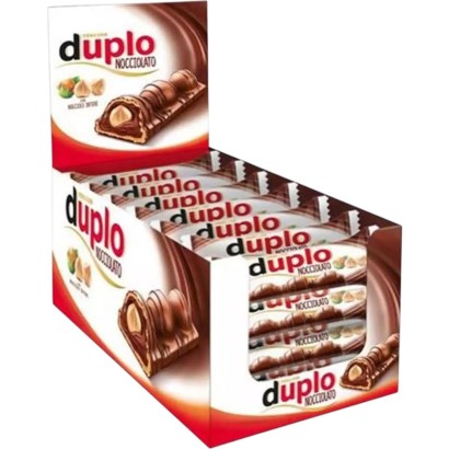 Ferrero Duplo Nocciolato Snack al Cacao con Nocciole Intere 24 pz da 26 gr