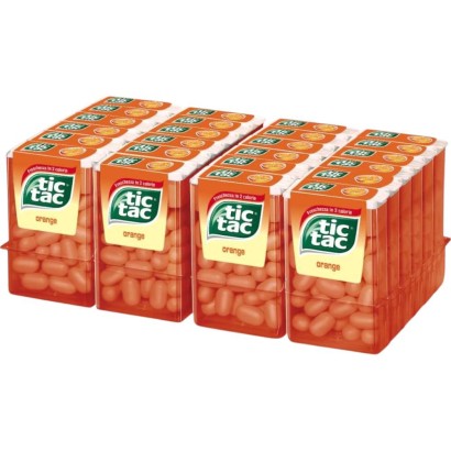 Tic Tac Orange Confetti Gusto Arancia Confezione da 24 Astucci da 18 gr