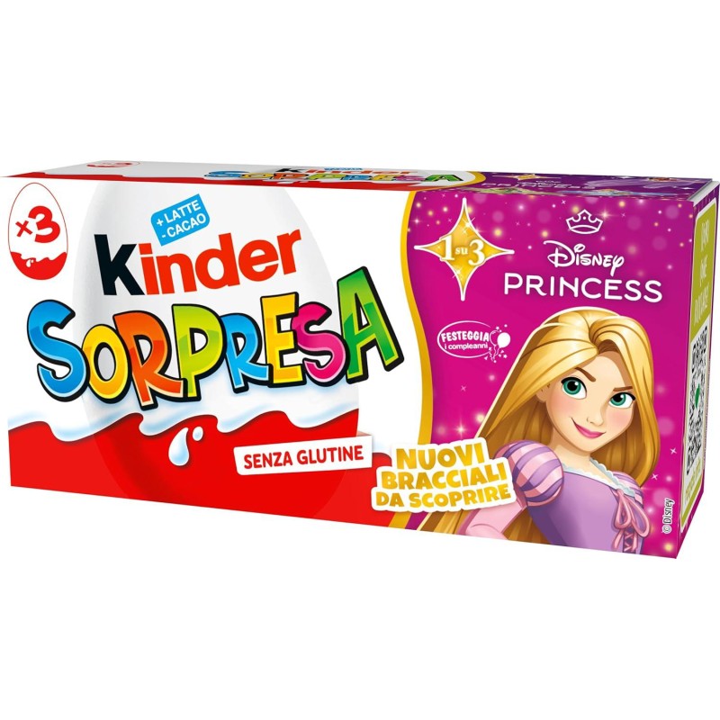 Kinder Sorpresa Disney Princess Femminile 3 ovetti da gr.60