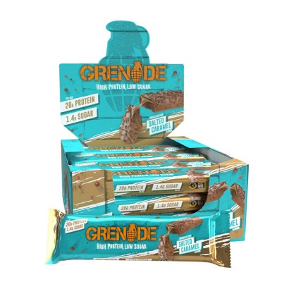 Grenade Barretta Proteica con Caramello Salato 12x60g