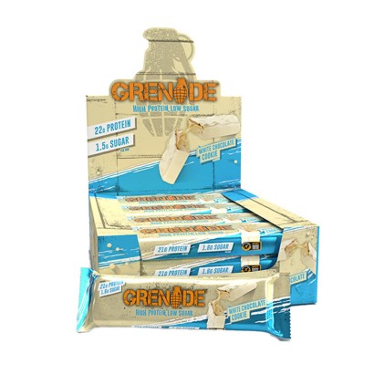 Grenade Barretta Proteica con Pezzi di Biscotti al Cioccolato 12x60g