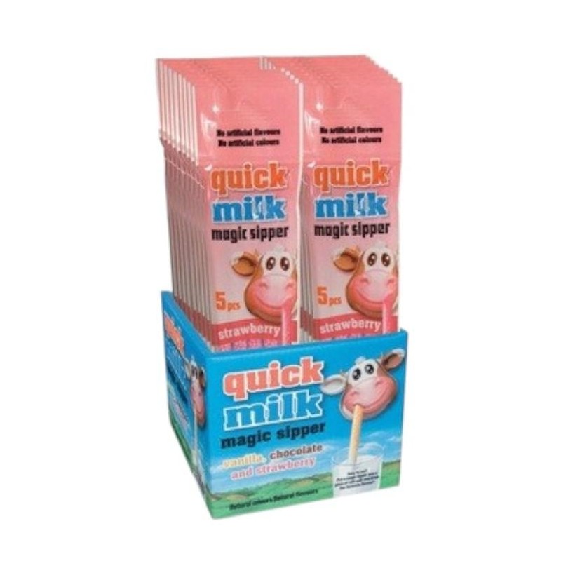 Quick Milk Cannucce  Fragola Gr.30x20