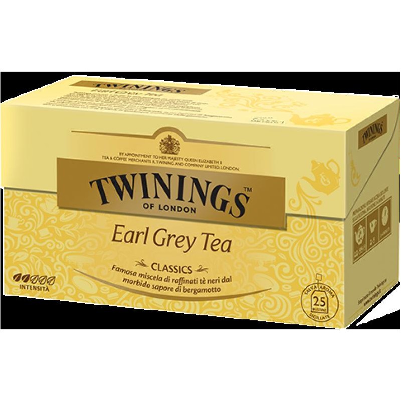 Twinings Earl Grey Tea Classic Te Nero Confezione da 25 Filtri