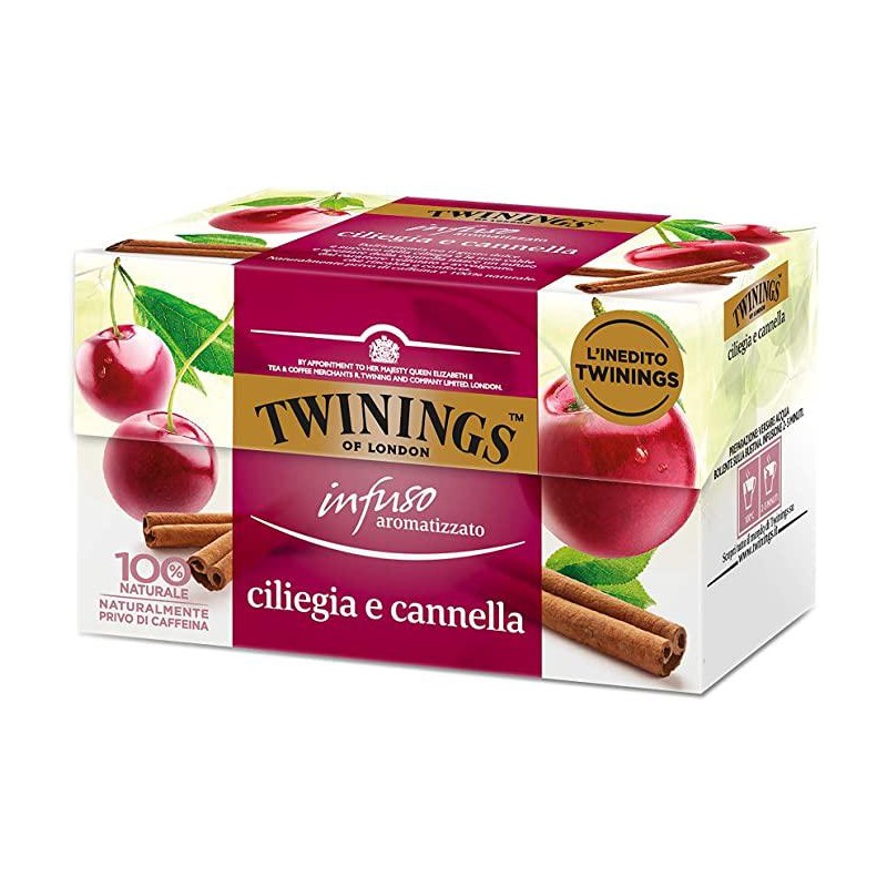 Twinings Infuso Aromatizzato Ciliegia e Cannella confezione da 20 Filtri