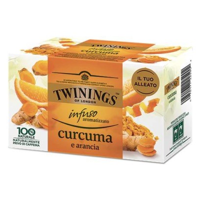 Twinings Infuso Aromatizzato alla Curcuma e Arancia confezione da 20 Filtri