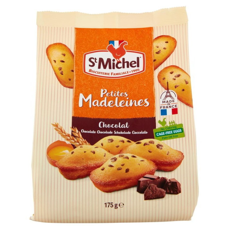 Mini Madeleines con Gocce di Cioccolato St. Michel gr.175