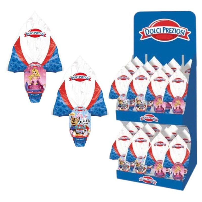 Ovetti Espositore Paw Patro e Principesse da  gr.40 in 24 ovetti Dolci Preziosi