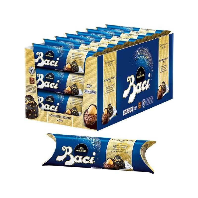 Baci Perugina Tubo Fondentissimo x3 Nestle' gr.37,5x21