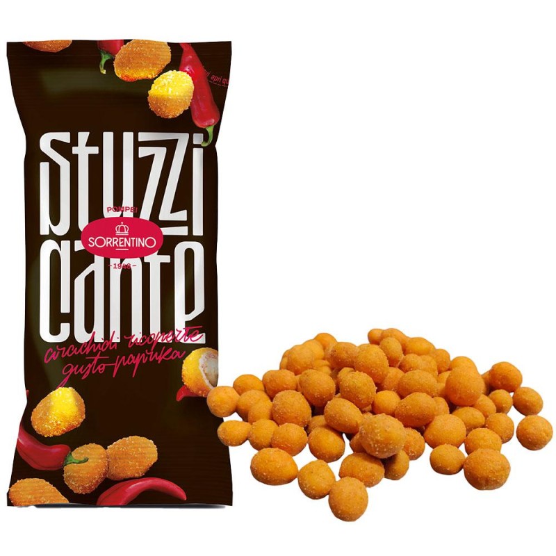 Arachidi Saporite alla Paprika - Confezione da 50 bustine da 25g