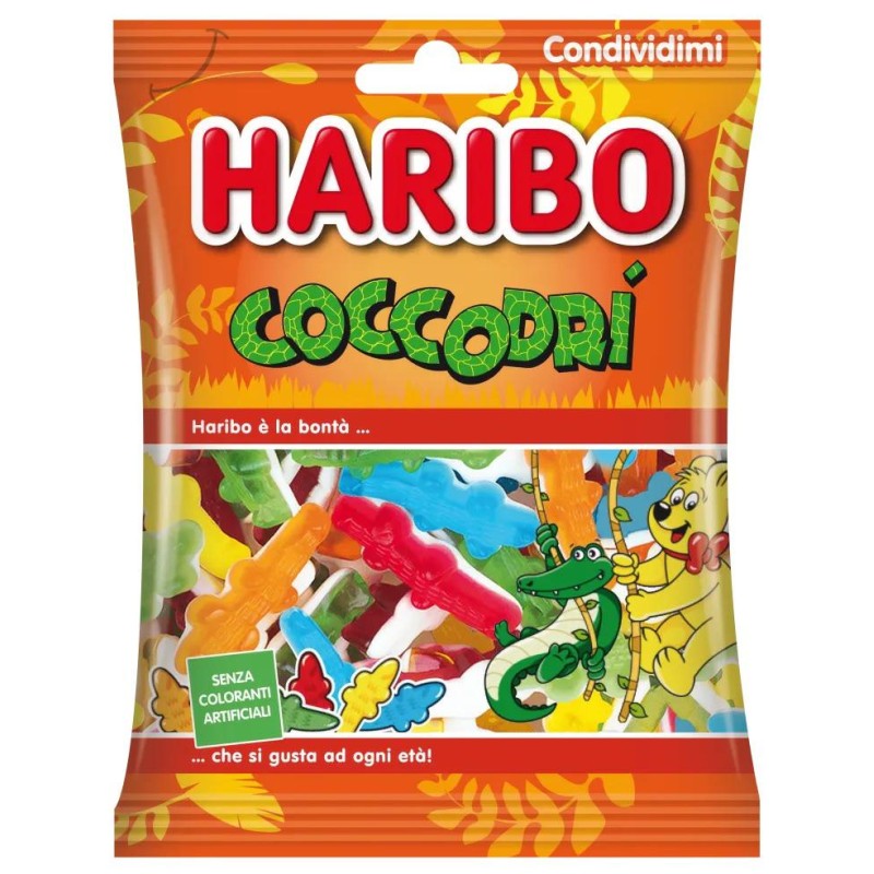 Haribo Caramelle Coccodr“ Busta da 80 grammi