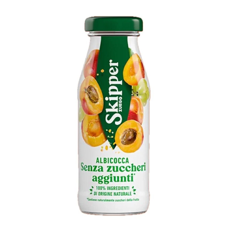 Skipper Albicocca 200ml x24 - Succo Senza Zucchero in Brick