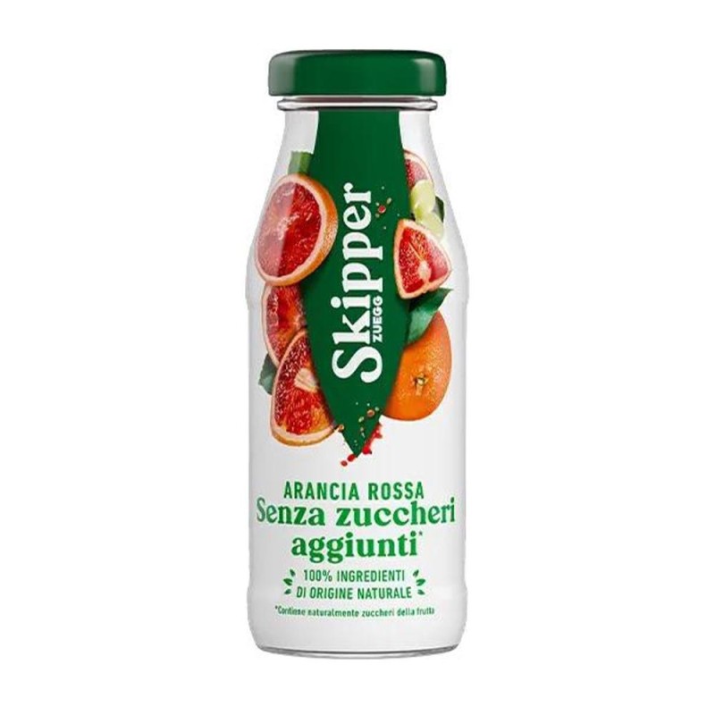 Skipper Arancia Rossa 200ml x24 - Succo Senza Zucchero Formato Bar