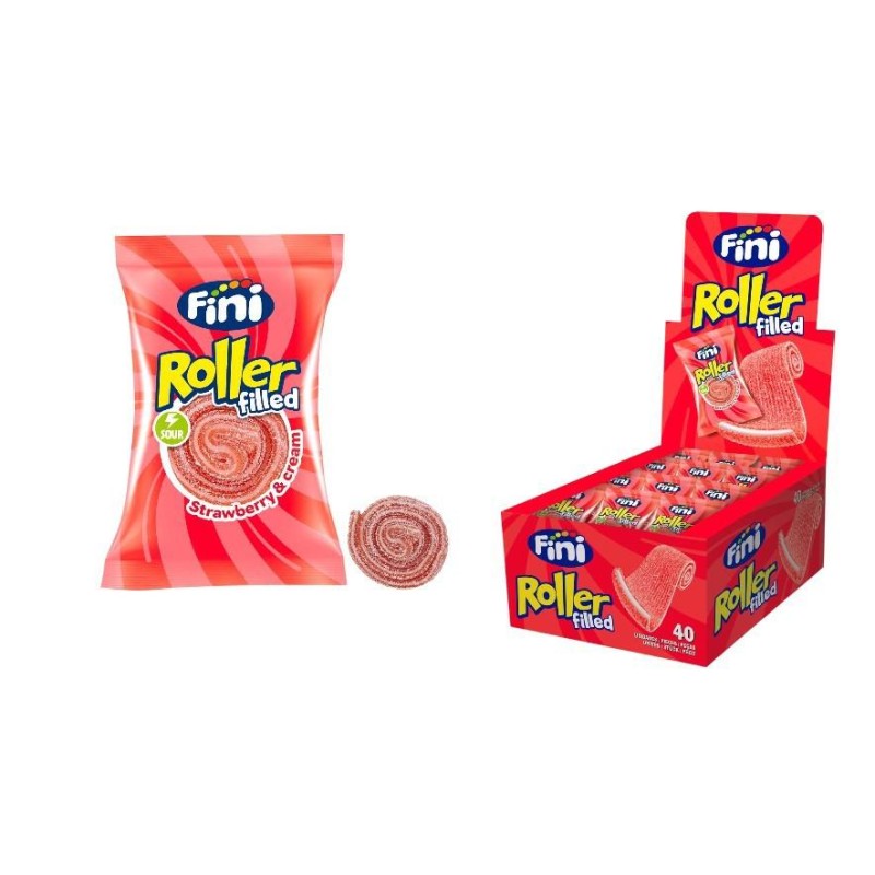 Roller Ripieno alla Fragola Fini gr.20x40