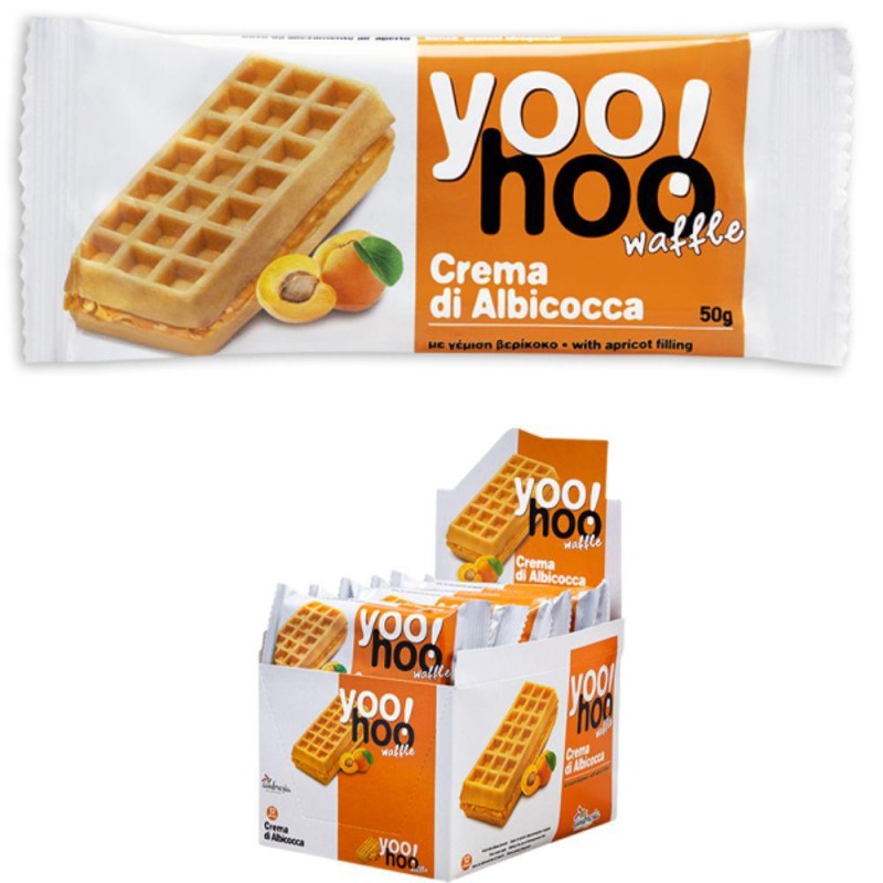 Yoohoo! Waffle Albicocca gr.50 x12 pezzi Zaniboni
