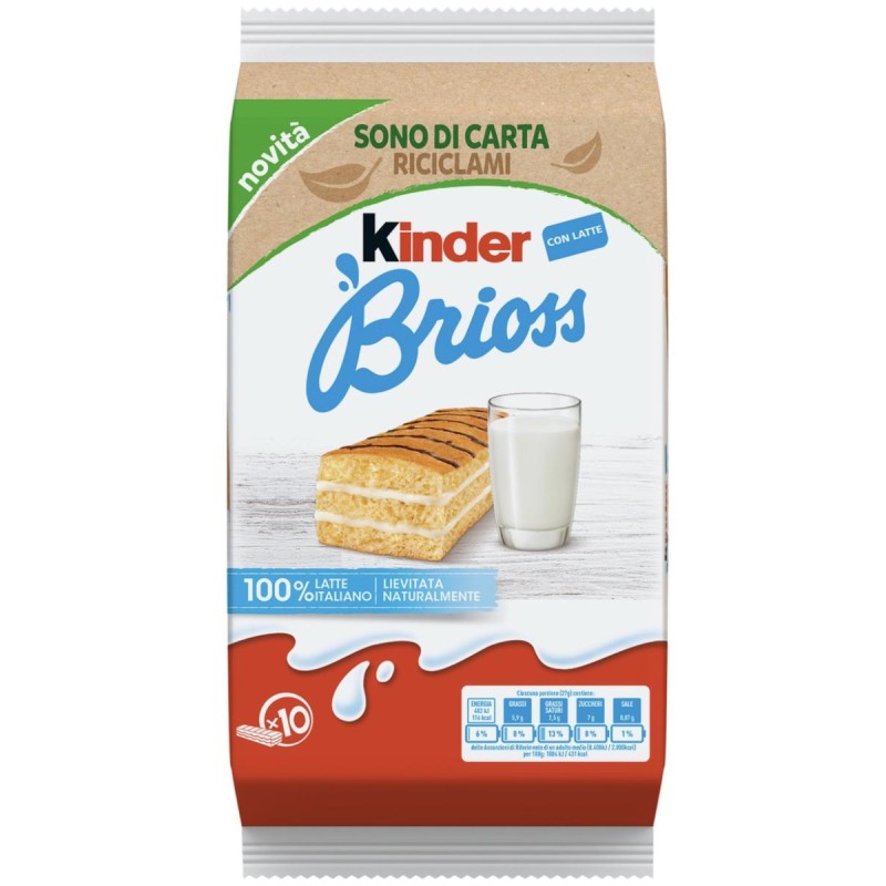Kinder Brioss da 10 merendine - confezione da gr.270
