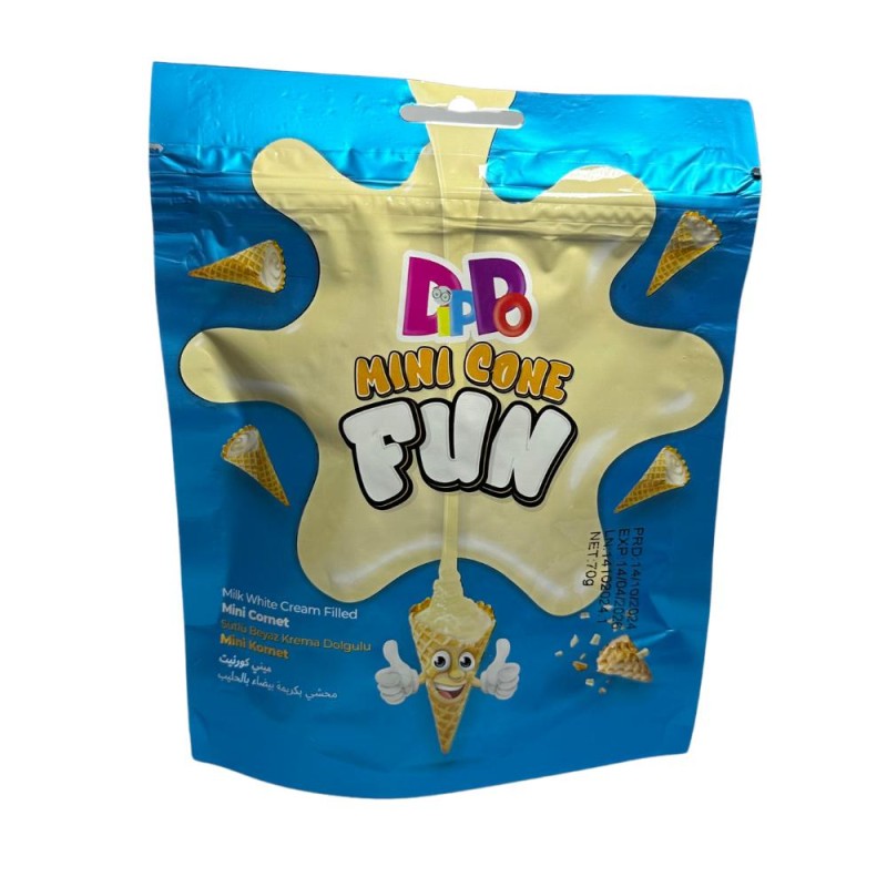 Mini Coni Ricoperti al Cioccolato Bianco gr.70