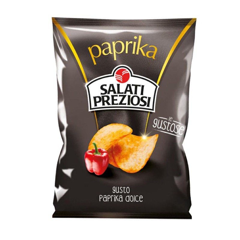 Salati Preziosi Patatina alla Paprika - Confezione da 40 bustine da 25g