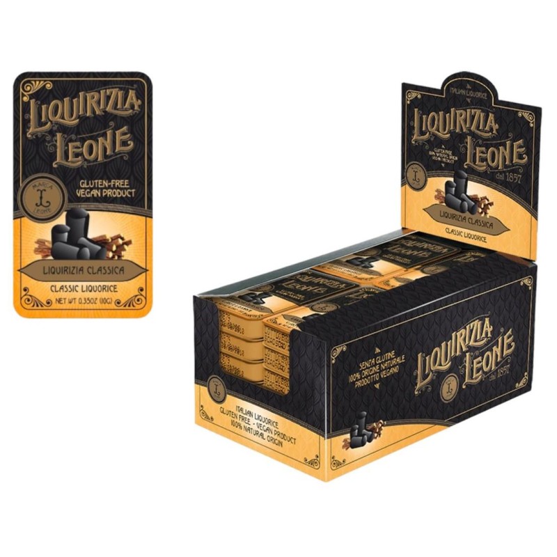 Tronchetti di Liquirizia Leone Senza Zucchero gr.30x24