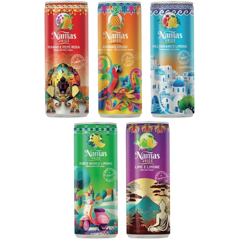 COCOJOY Box Decafood Misto 5 Bevande da 250ml Namas Juice