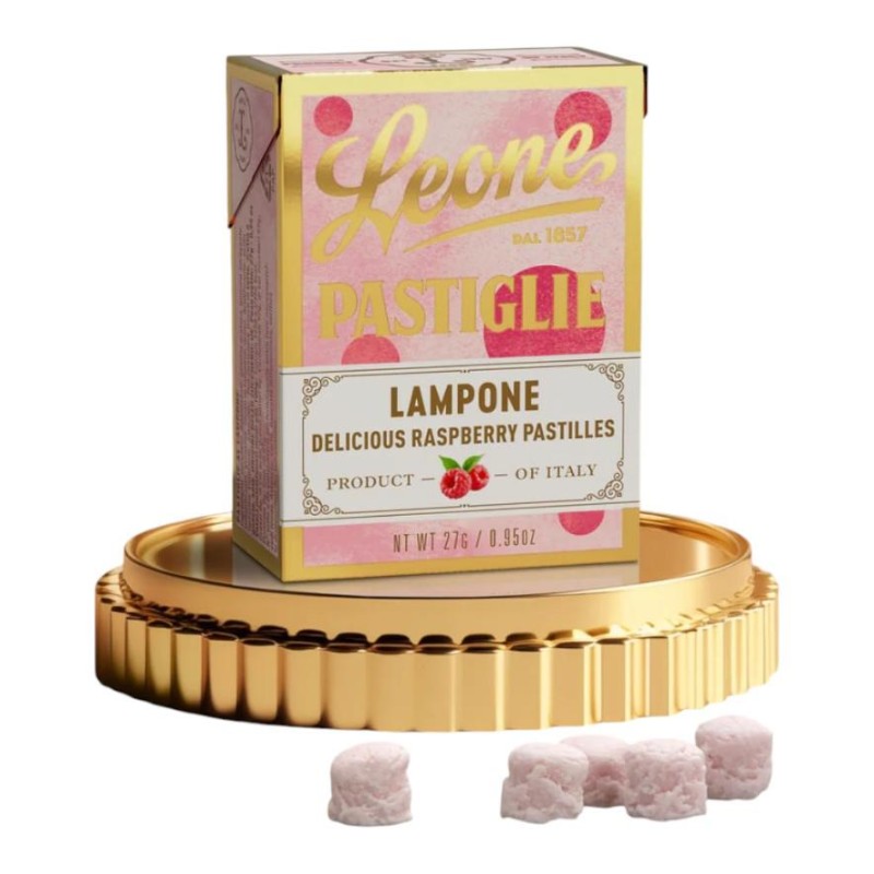 Pastiglie Leone Lampone Scatola gr.27