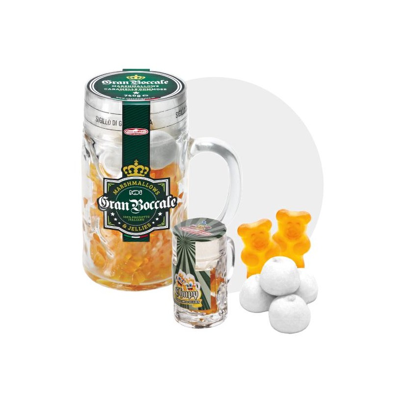 Gran Boccale Marshmallow & Caramelle Gommose da gr.320 Casa del Dolce