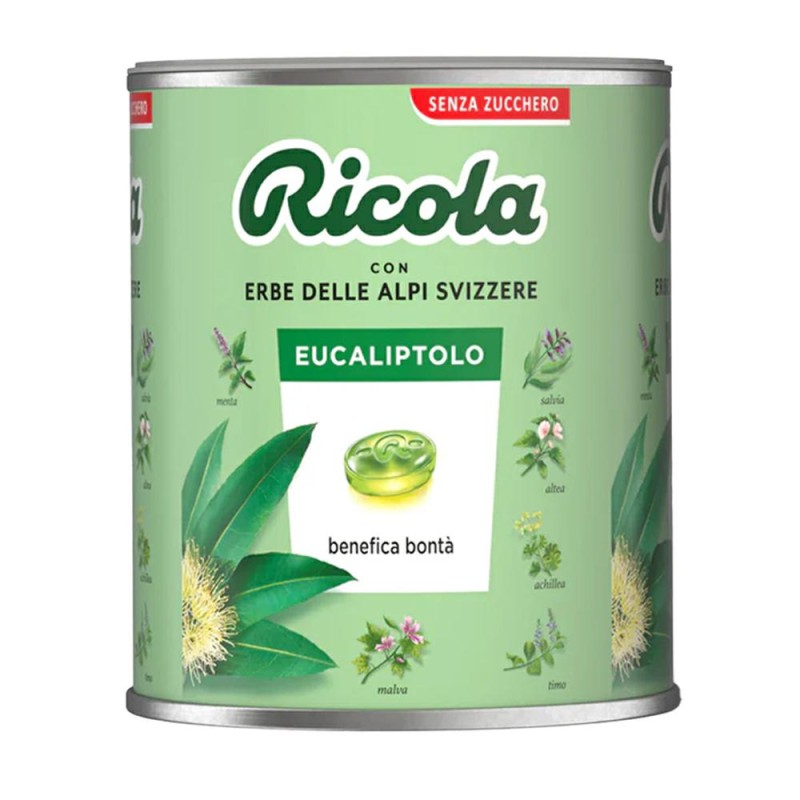 Ricola Caramelle Balsamiche alle Erbe Senza Zucchero GUSTO EUCALIPTOLO 1 Kg