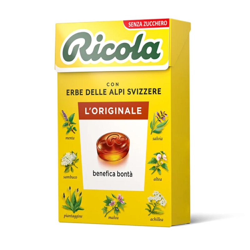 Ricola L' Originale 1 Astuccio da 50 grammi Caramelle Balsamiche Senza Zucchero